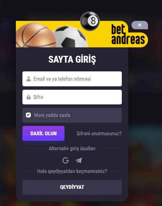 Betandreas Girişi: Müstəsna Oyun Təcrübəsi